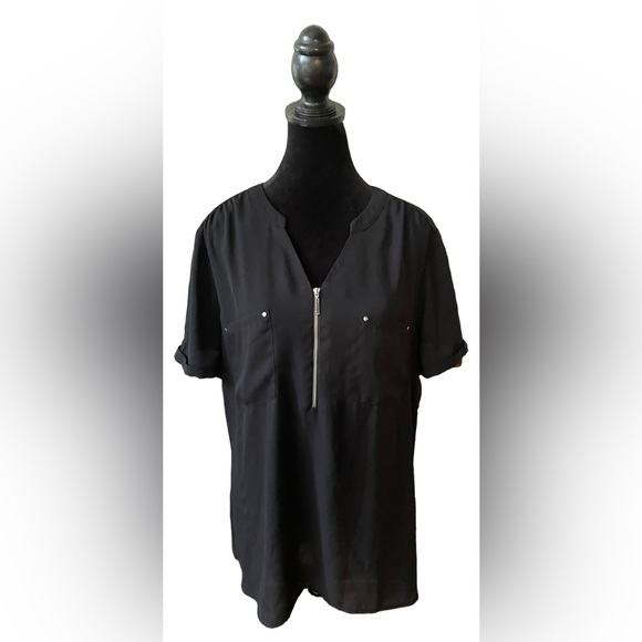 Apt. 9 Tops - Apt. 9: Black Casual Blouse